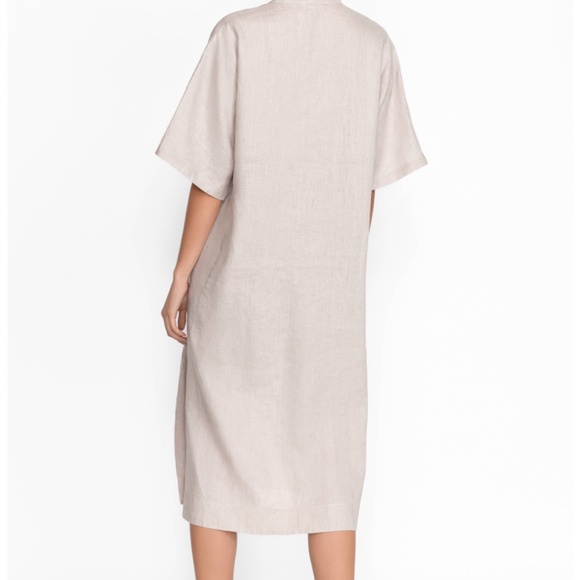 Johnny Was Calme Linen V‑Neck Kaftan Midi Dress NWOT size medium - Picture 12 of 13